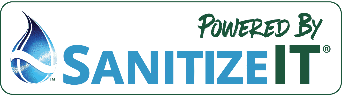 Sanitize it Logo for cleaning services in Chicago Il.