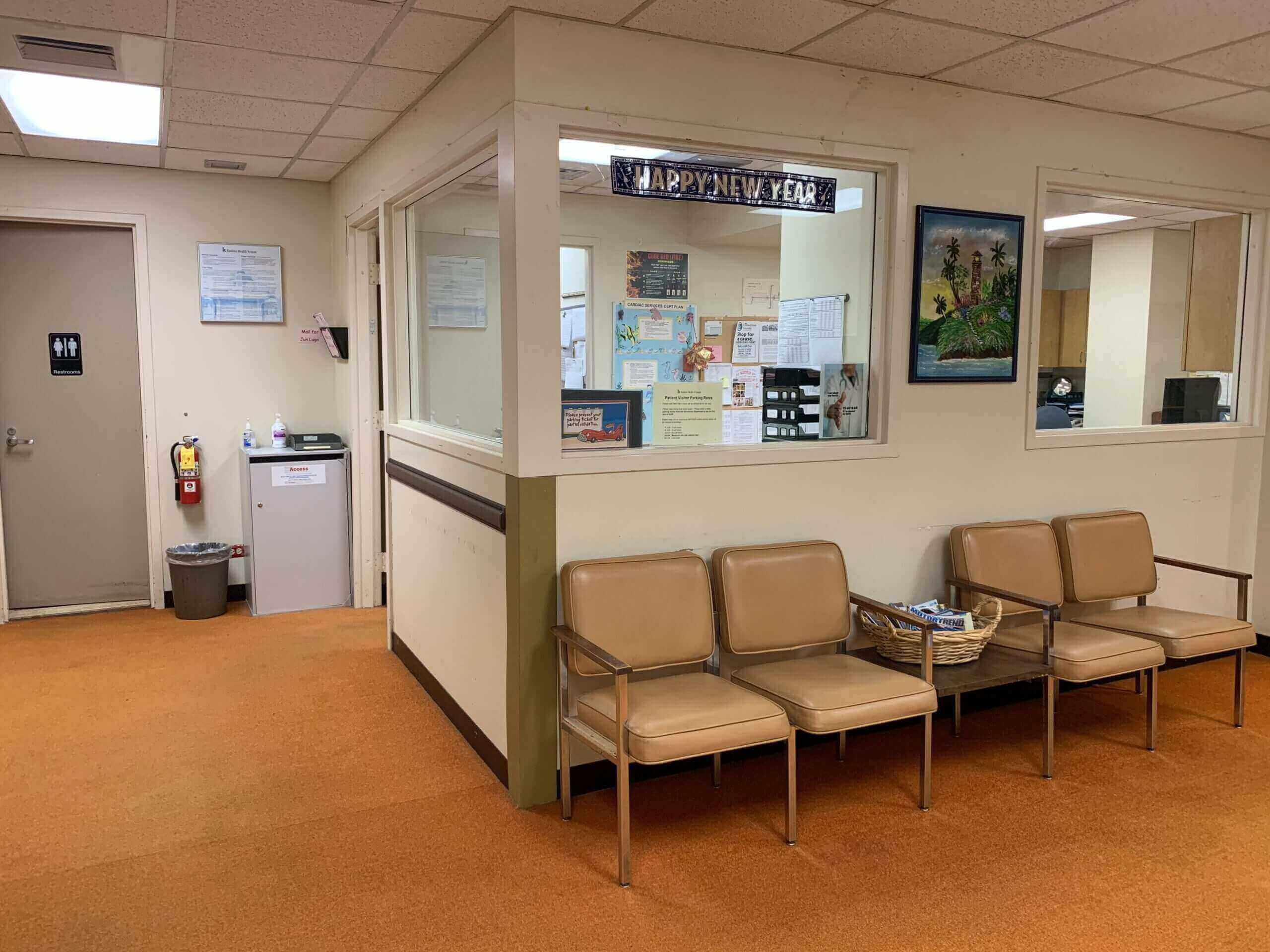 We sanitize waiting rooms like the one in the picture along with common areas and walk ways so your customers stay health and clean.